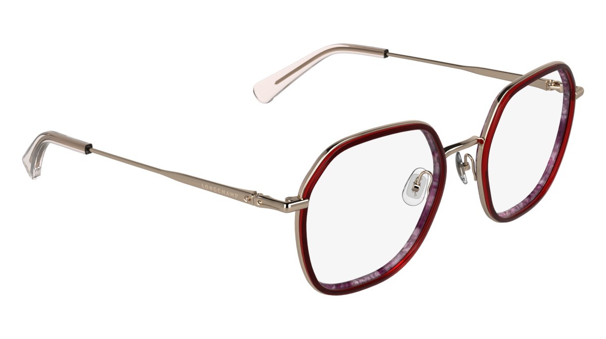 Occhiali da vista Longchamp LO2183 (641) colore marble red forma rettangolare 