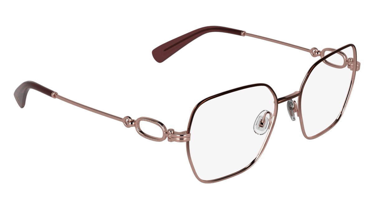 Eyeglasses Longchamp LO2184 (200) color gradient brown shape rectangle 