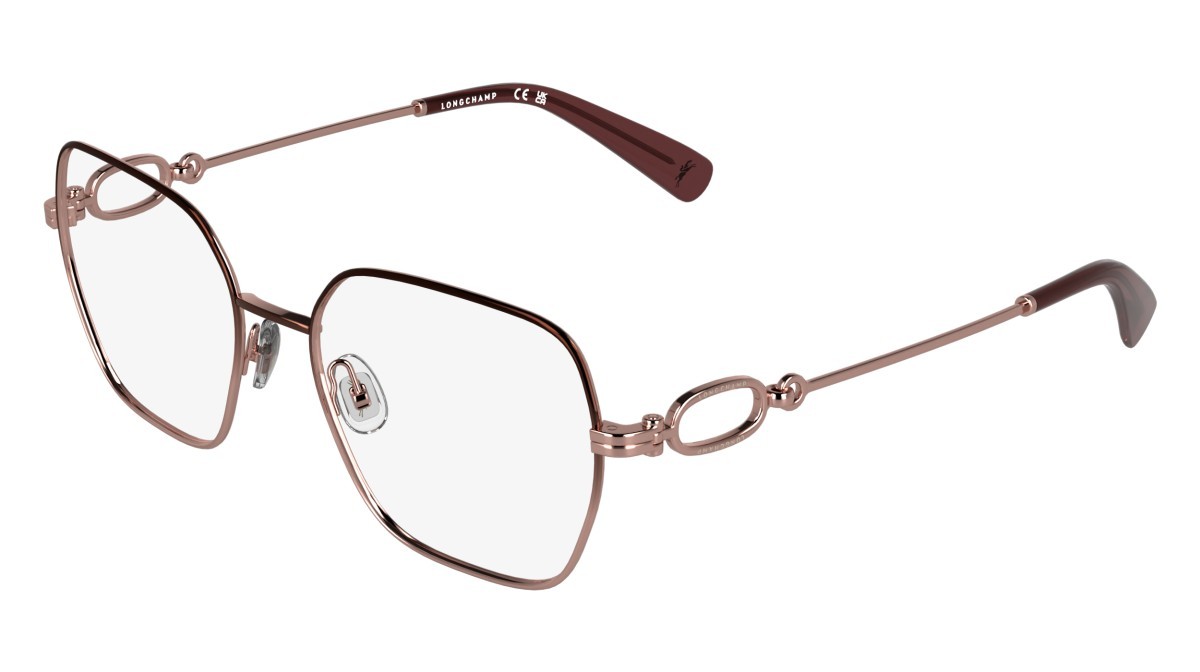 Eyeglasses Longchamp LO2184 (200) color gradient brown shape rectangle 