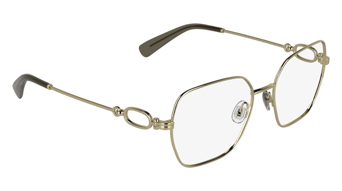 Eyeglasses Longchamp LO2184 (714) color gold shape rectangle 