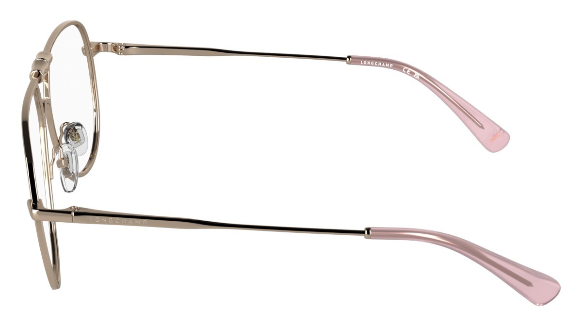 Brillen Longchamp LO2187 (770) farbe rose gold form aviator 