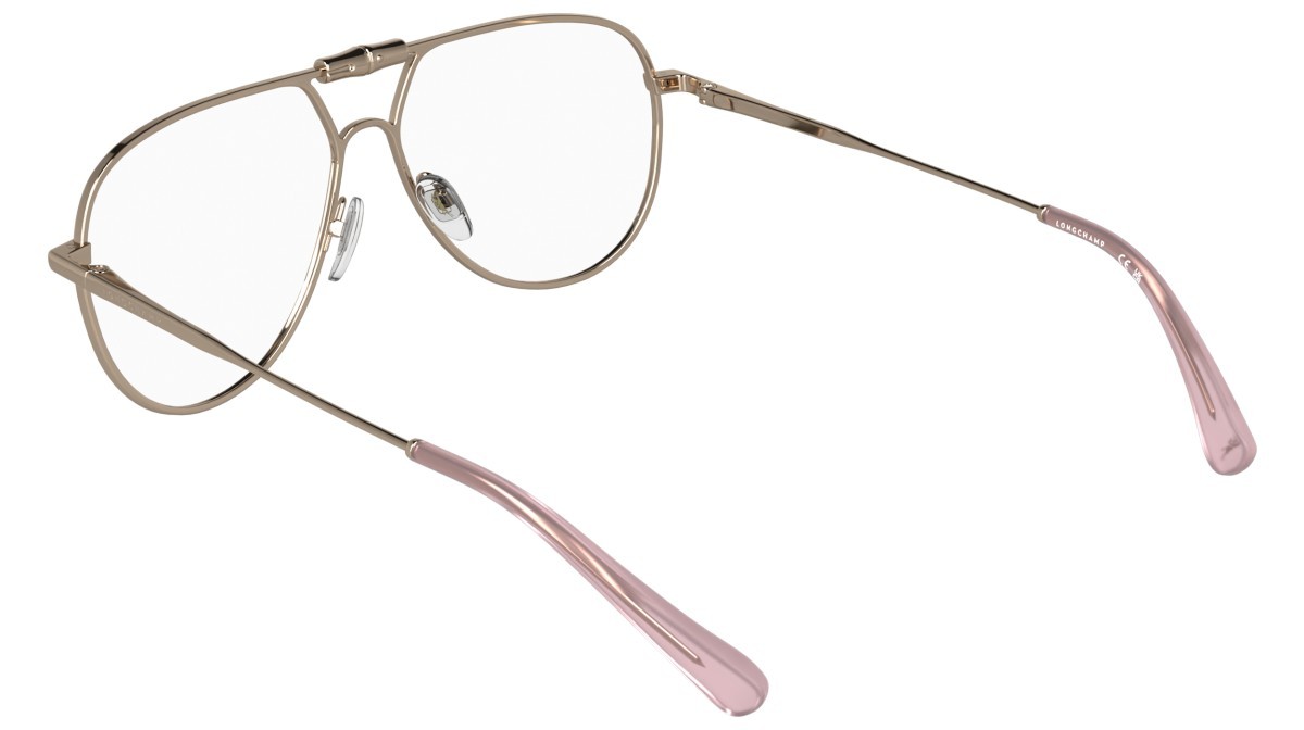 Brillen Longchamp LO2187 (770) farbe rose gold form aviator 
