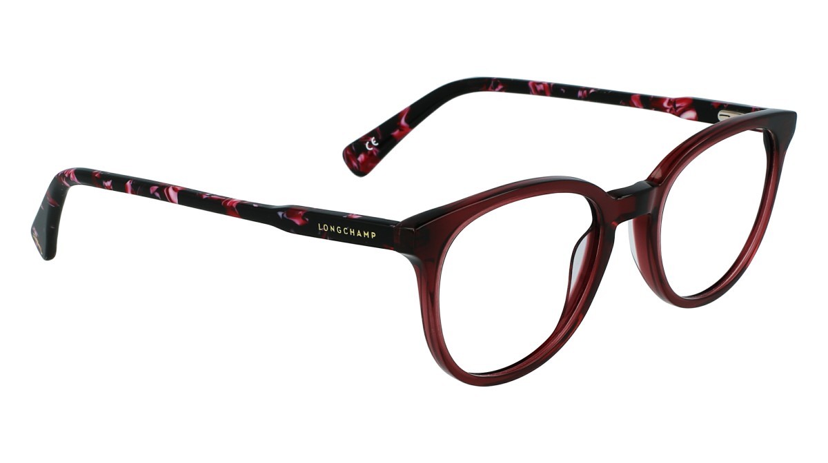 Occhiali da vista Longchamp LO2608 N (611) colore ruby forma rettangolare 