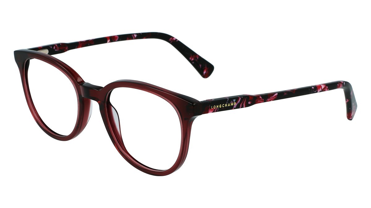 Occhiali da vista Longchamp LO2608 N (611) colore ruby forma rettangolare 