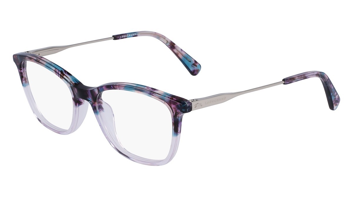 Occhiali da vista Longchamp LO2683 (427) colore textured petrol gradient forma rettangolare 