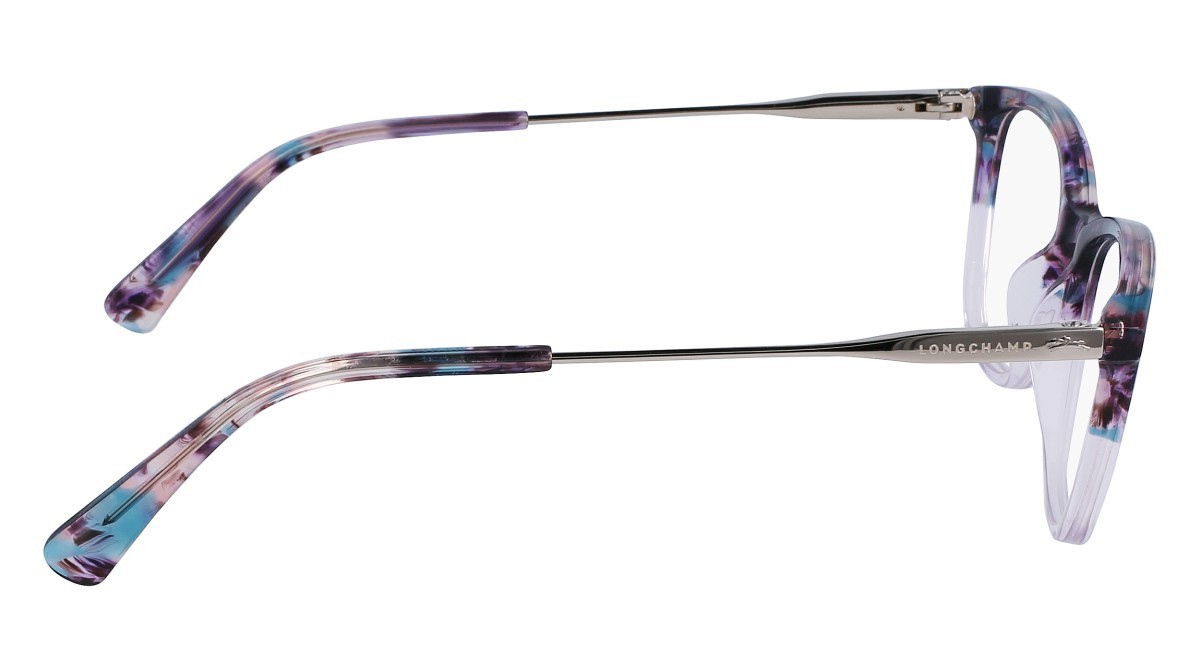 Eyeglasses Longchamp LO2683 N (427) color textured petrol gradient shape rectangle 