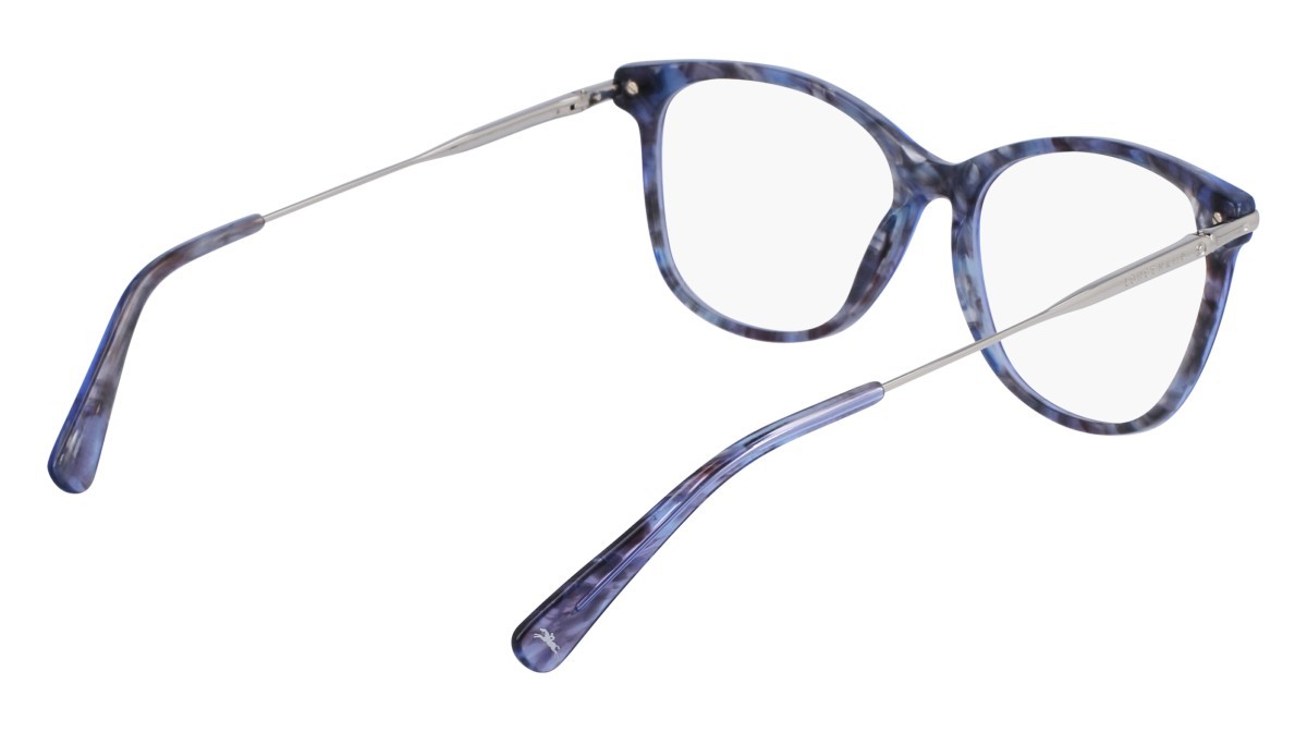 Occhiali da vista Longchamp LO2691 (406) colore textured blue/grey forma rettangolare lenti demo