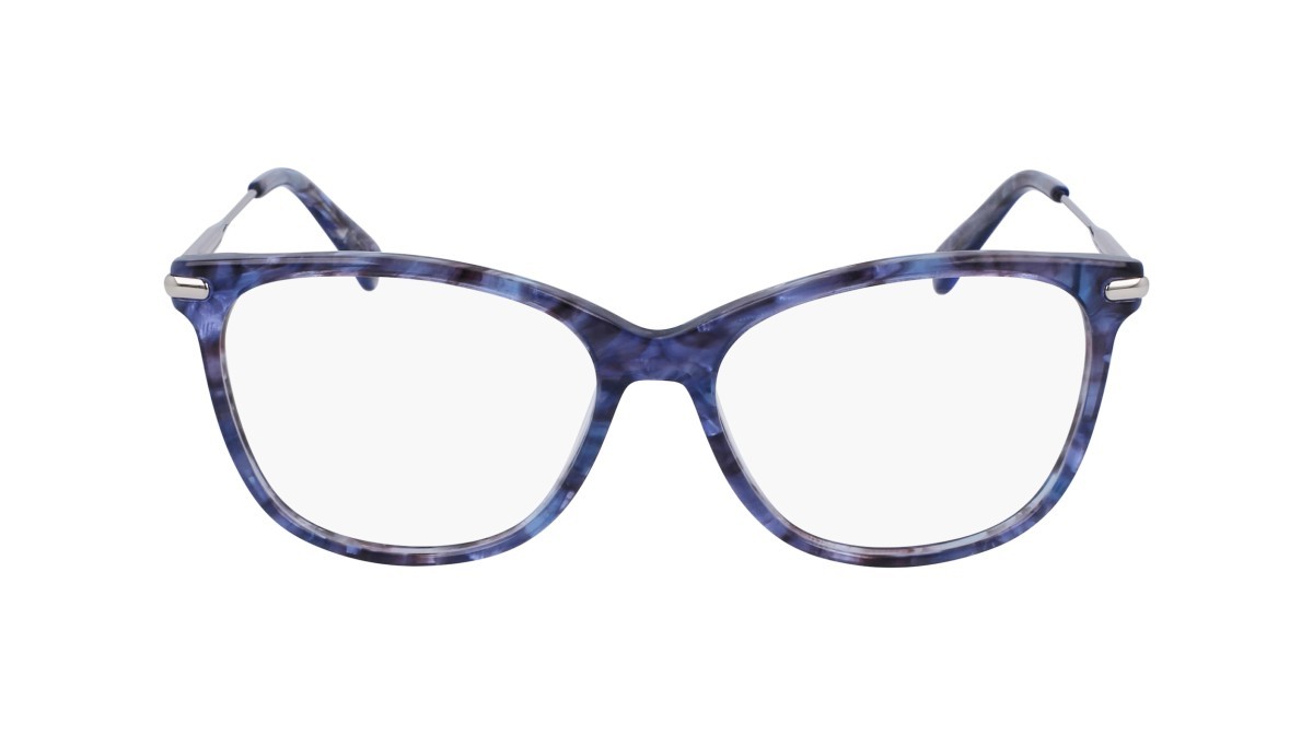 Occhiali da vista Longchamp LO2691 (406) colore textured blue/grey forma rettangolare lenti demo