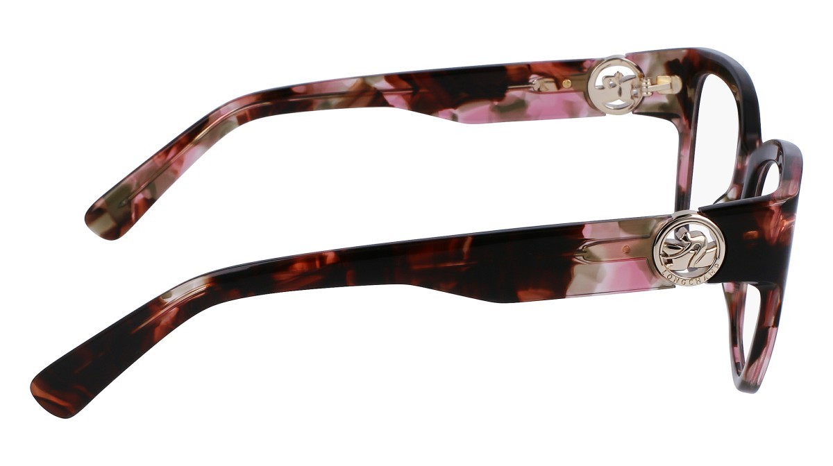 Brillen Longchamp LO2712 (218) farbe brown/rose havana form rechteckig 
