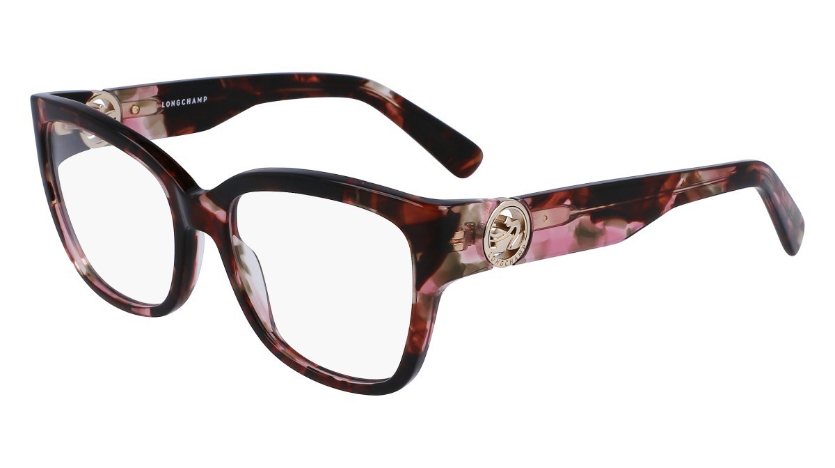 Brillen Longchamp LO2712 (218) farbe brown/rose havana form rechteckig 