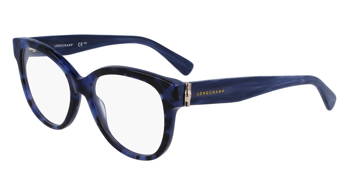 Brillen Longchamp LO2714 (430) farbe blue havana form pantos 