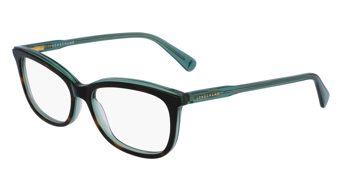 Brillen Longchamp LO2718 (215) farbe havana/green form rechteckig 