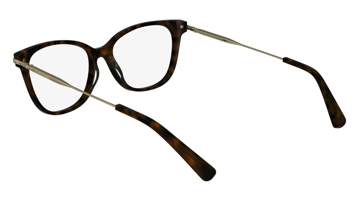 Occhiali da vista Longchamp LO2735 (242) colore dark havana forma cat eye lenti demo