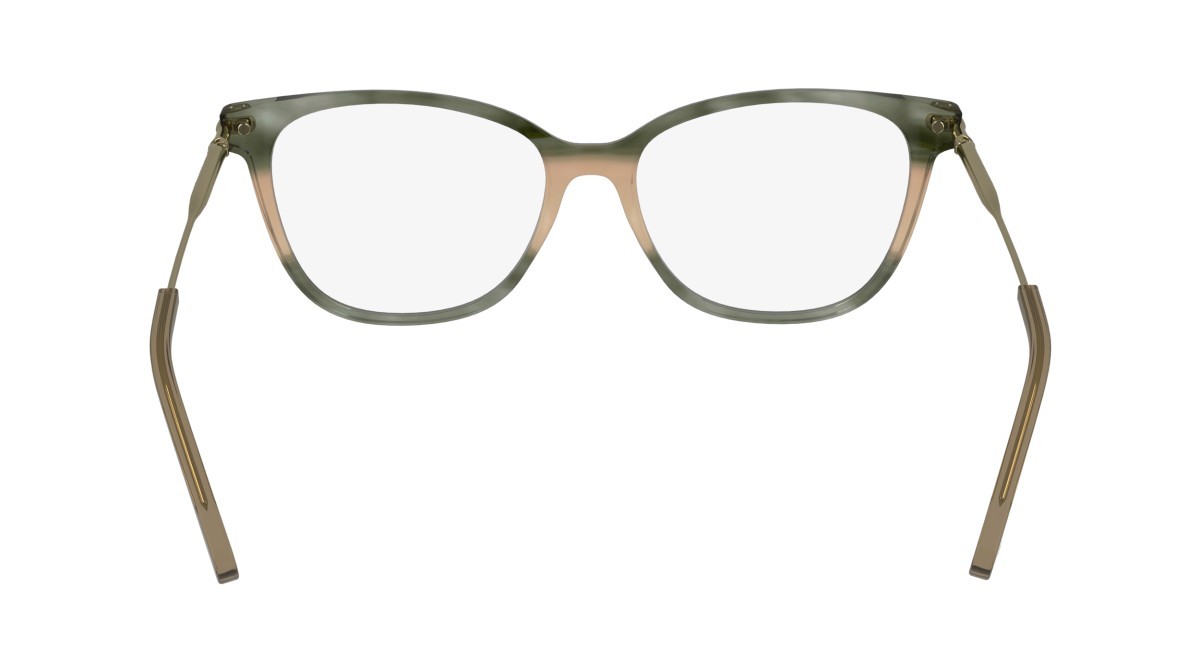 Occhiali da vista Longchamp LO2735 (308) colore striped green forma cat eye lenti demo