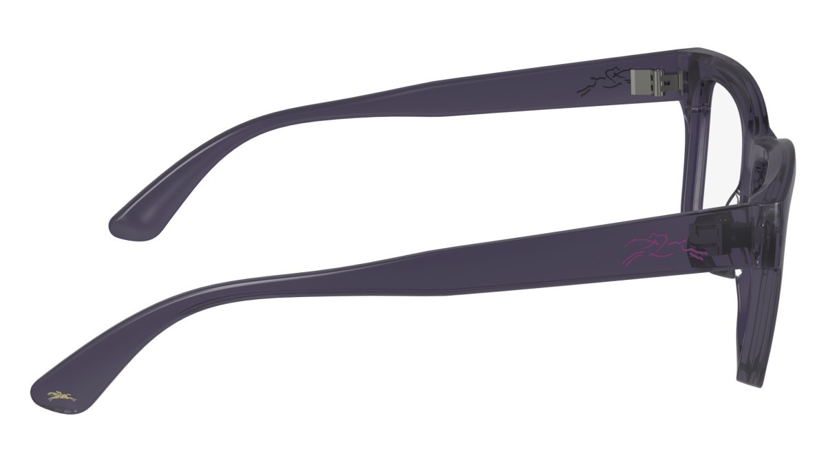 Brillen Longchamp LO2737 (501) farbe transparent plum form rechteckig gläser demo