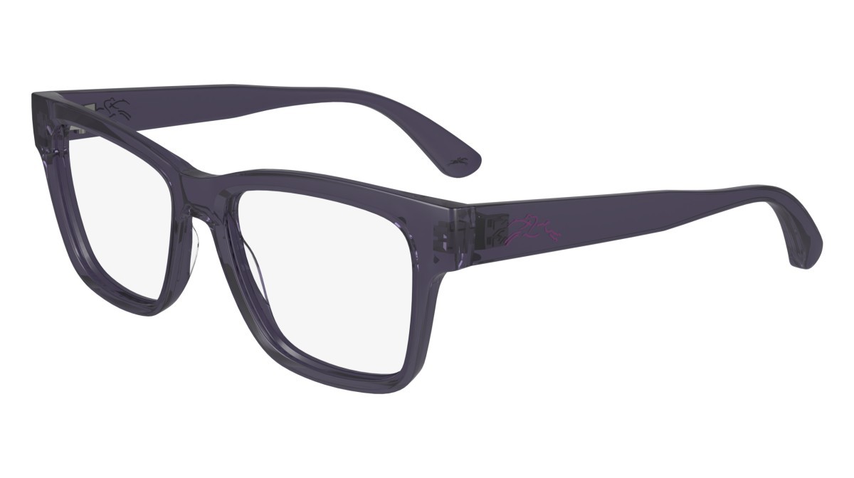 Brillen Longchamp LO2737 (501) farbe transparent plum form rechteckig gläser demo