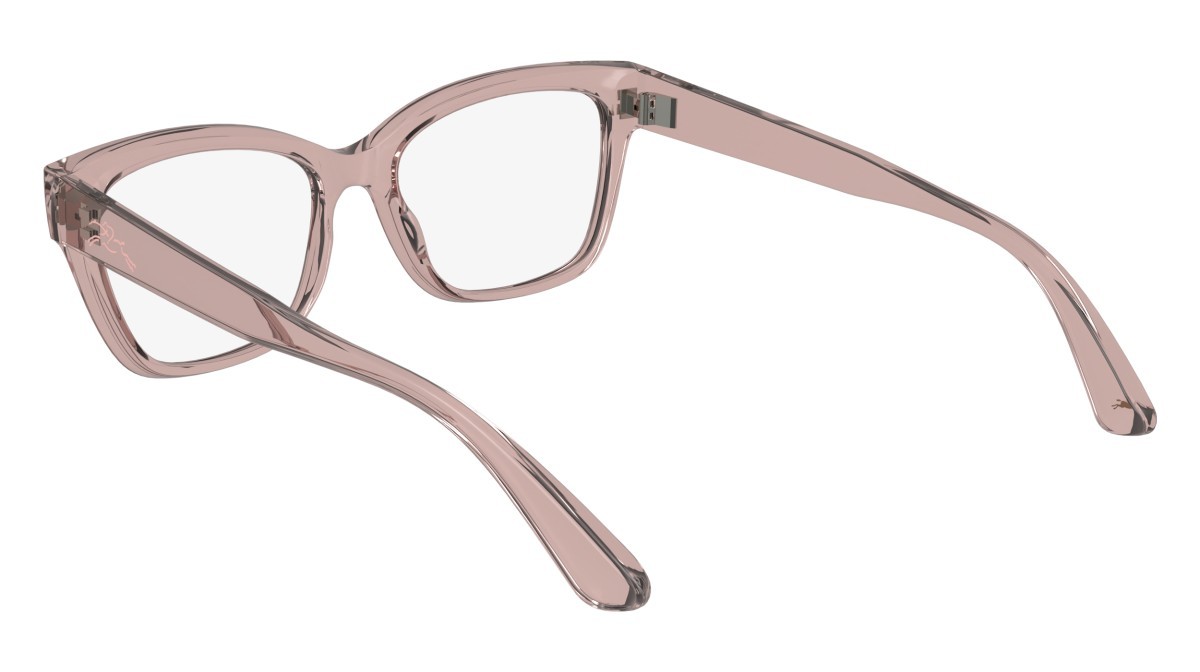 Brillen Longchamp LO2738 (610) farbe transparent rose form rechteckig gläser demo
