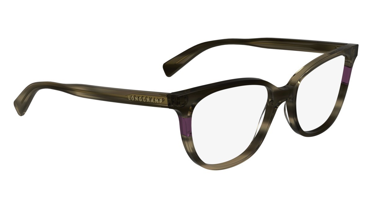 Occhiali da vista Longchamp LO2739 (211) colore striped brown forma rettangolare lenti demo
