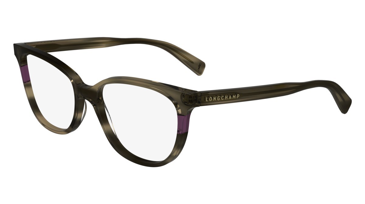 Occhiali da vista Longchamp LO2739 (211) colore striped brown forma rettangolare lenti demo