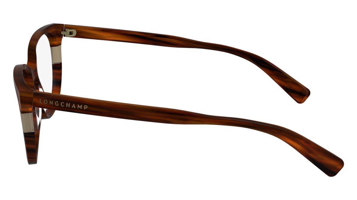 Eyeglasses Longchamp LO2739 (607) color striped red shape rectangle lenses demo