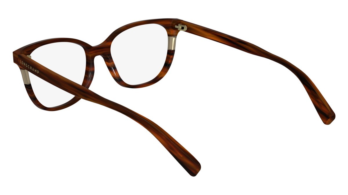 Eyeglasses Longchamp LO2739 (607) color striped red shape rectangle lenses demo