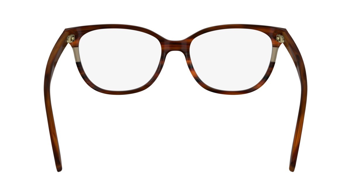 Eyeglasses Longchamp LO2739 (607) color striped red shape rectangle lenses demo