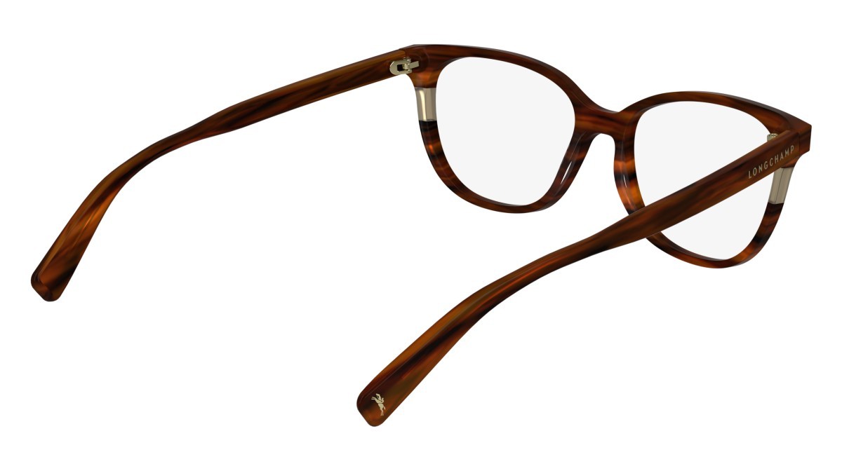 Eyeglasses Longchamp LO2739 (607) color striped red shape rectangle lenses demo