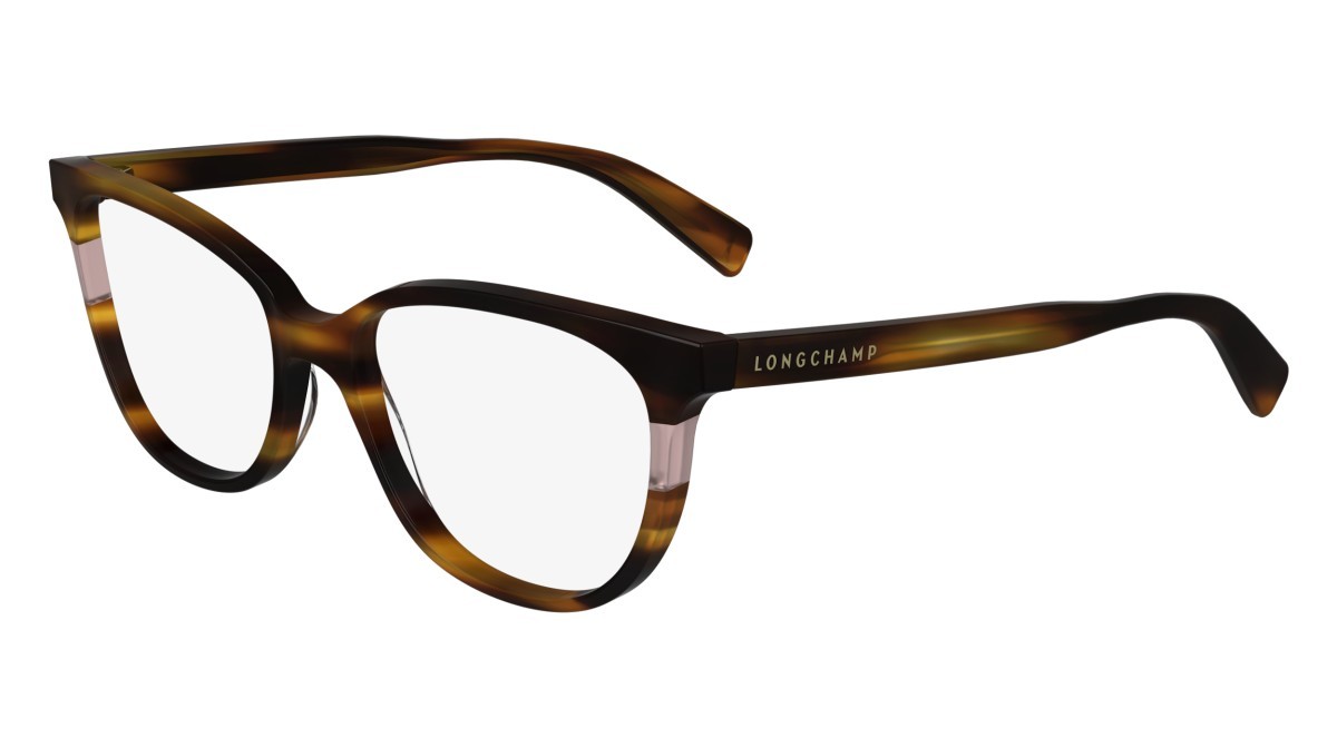 Occhiali da vista Longchamp LO2739 N (228) colore striped havana forma rettangolare 