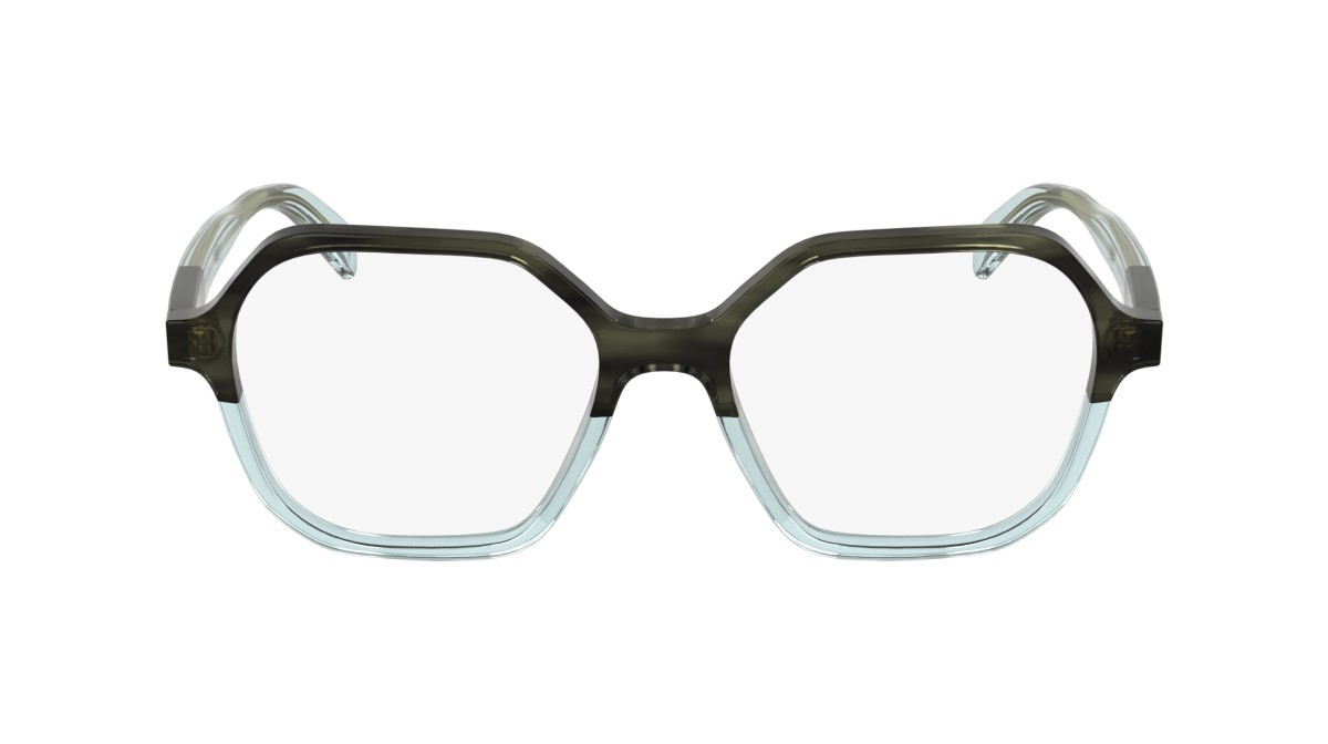 Occhiali da vista Longchamp LO2740 (214) colore striped brown/azure forma rettangolare lenti colore - 5