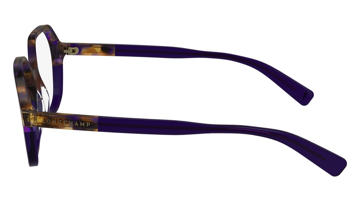Eyeglasses Longchamp LO2740 (505) color purple/havana shape rectangle lenses demo