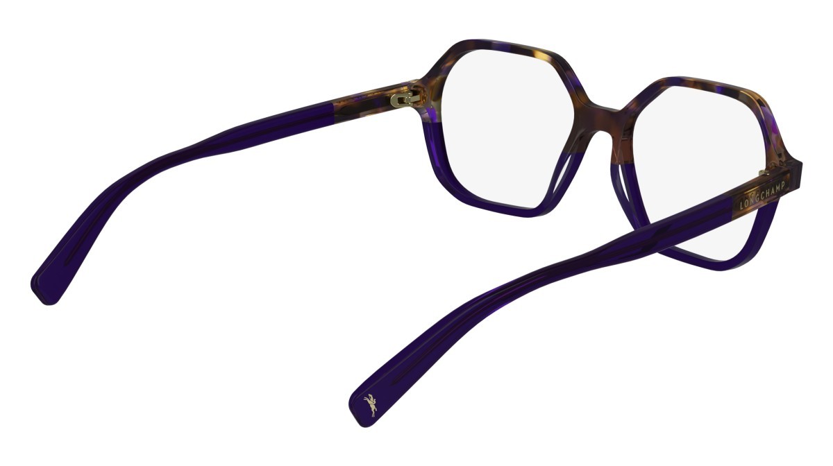 Eyeglasses Longchamp LO2740 (505) color purple/havana shape rectangle lenses demo