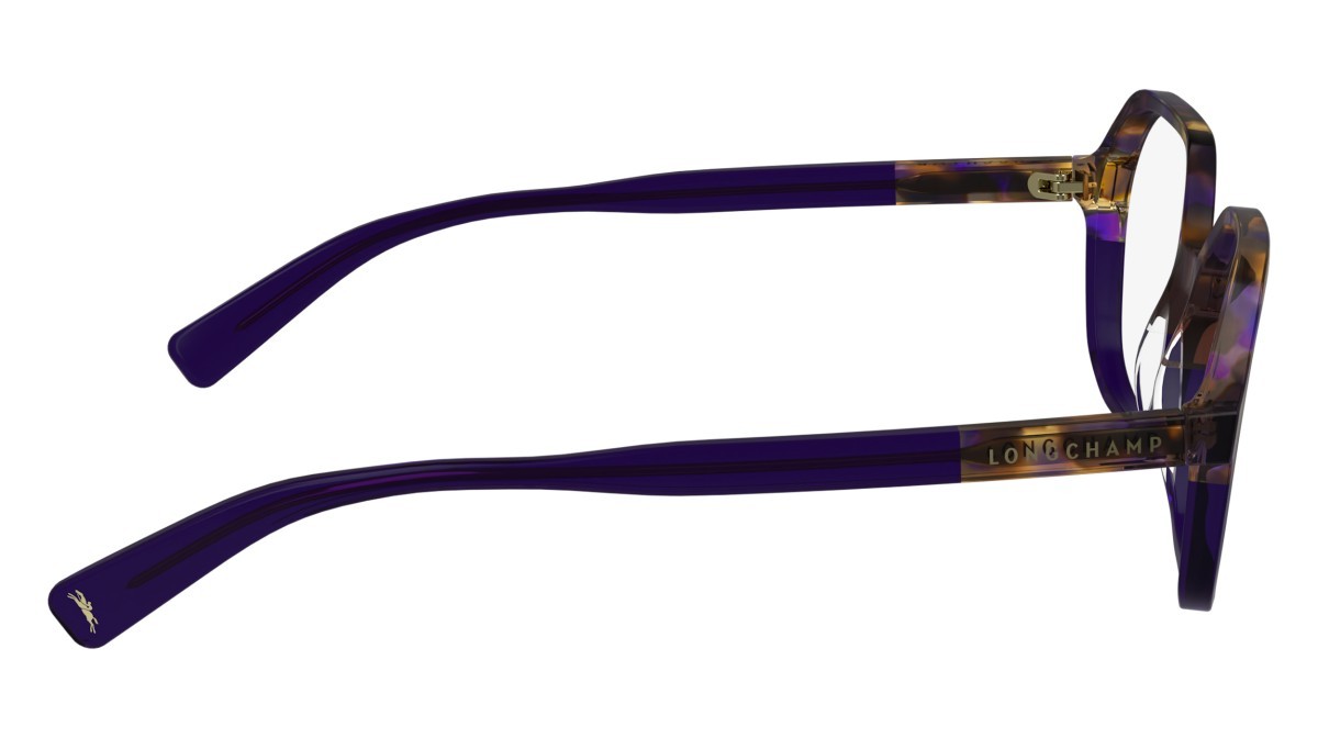 Eyeglasses Longchamp LO2740 (505) color purple/havana shape rectangle lenses demo