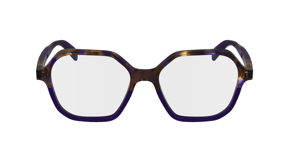Eyeglasses Longchamp LO2740 (505) color purple/havana shape rectangle lenses demo