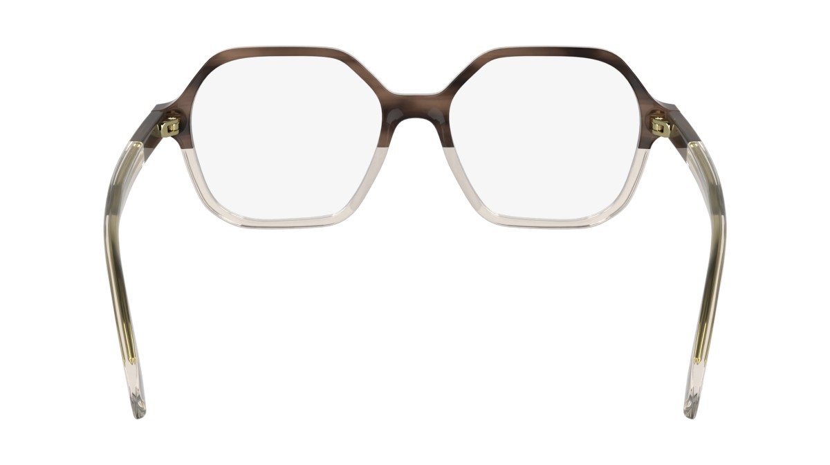 Occhiali da vista Longchamp LO2740 (656) colore striped peach/sand forma rettangolare lenti colore - 6