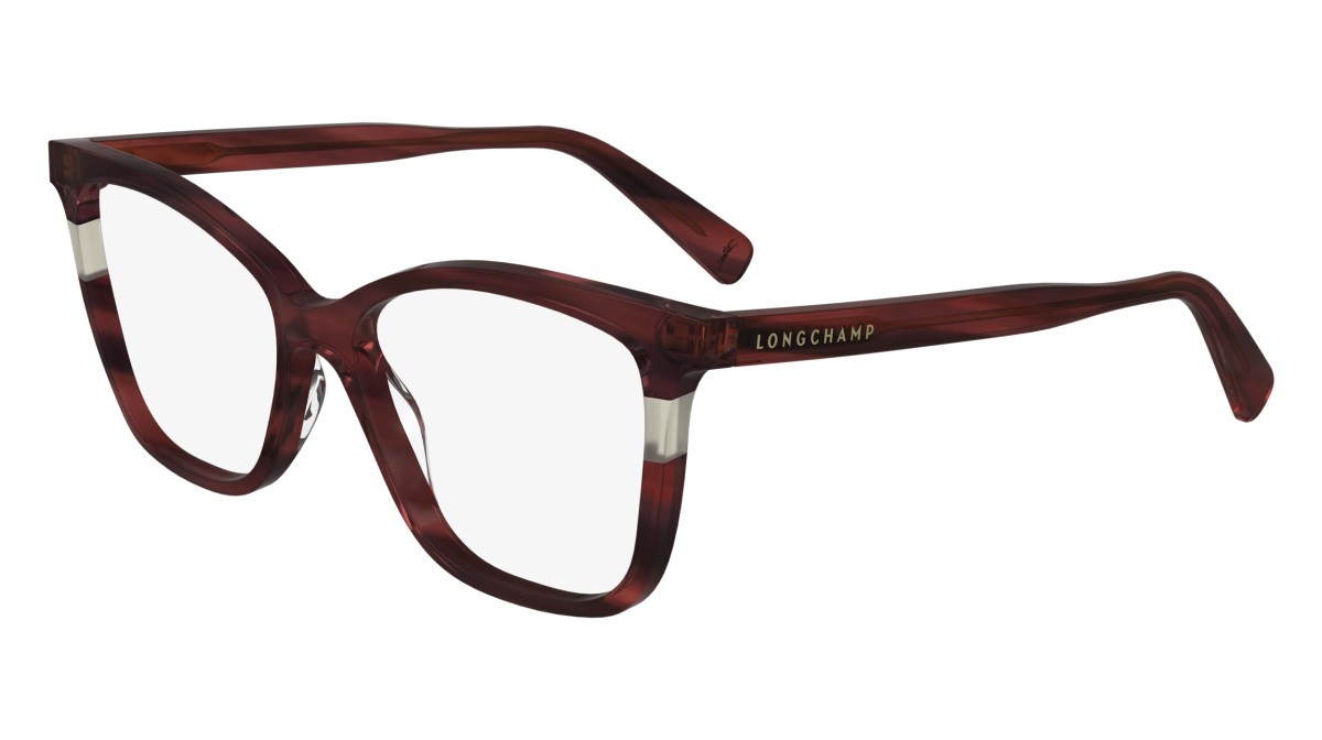 Occhiali da vista Longchamp LO2741 (607) colore striped red forma rettangolare lenti demo