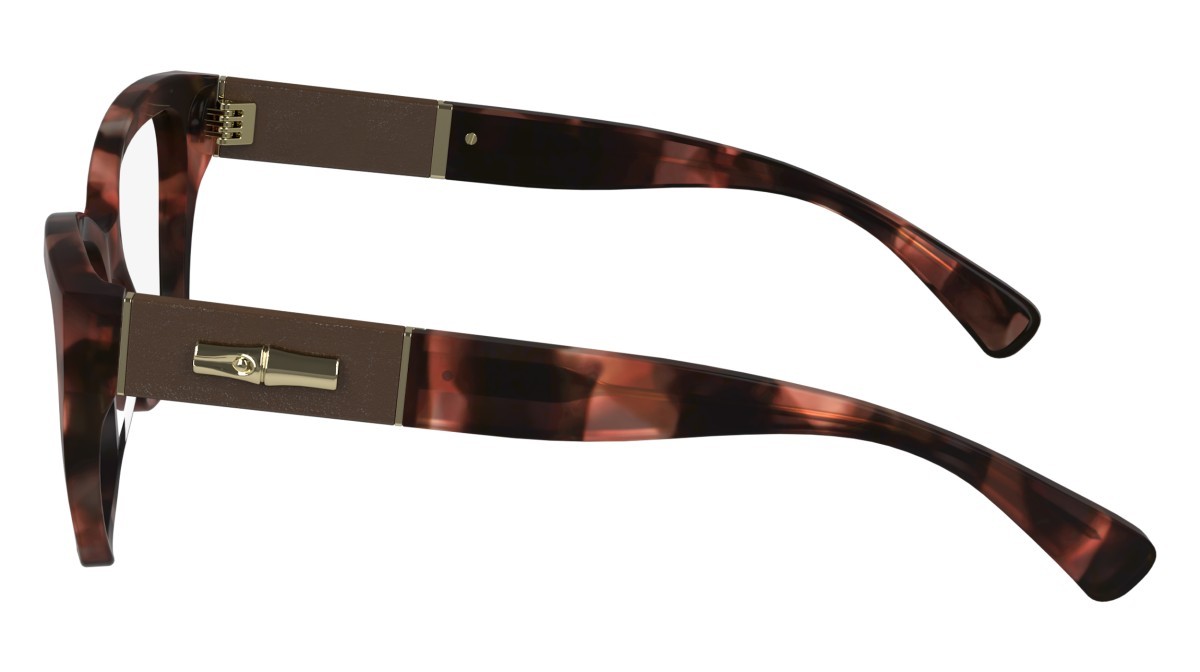 Brillen Longchamp LO2742L (640) farbe red havana form cat-eye gläser demo
