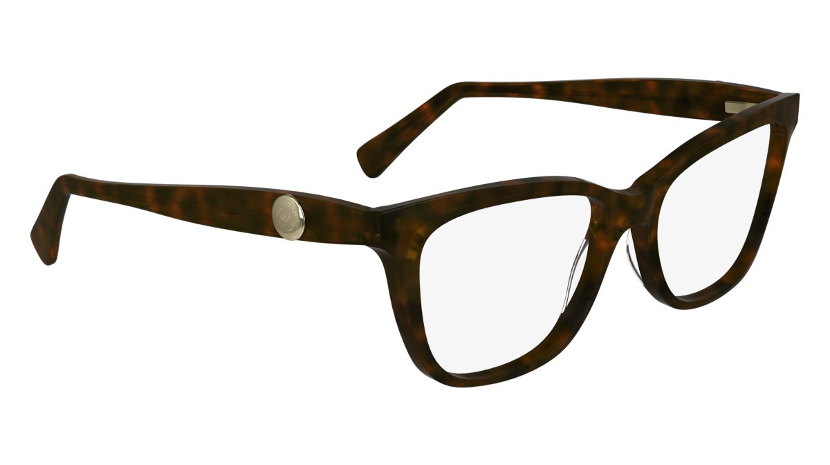 Brillen Longchamp LO2744 (242) farbe dark havana form rechteckig gläser demo