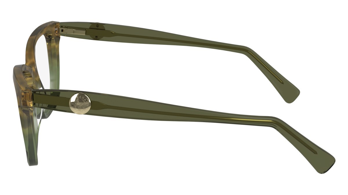 Eyeglasses Longchamp LO2744 (306) color textured green shape rectangle lenses demo