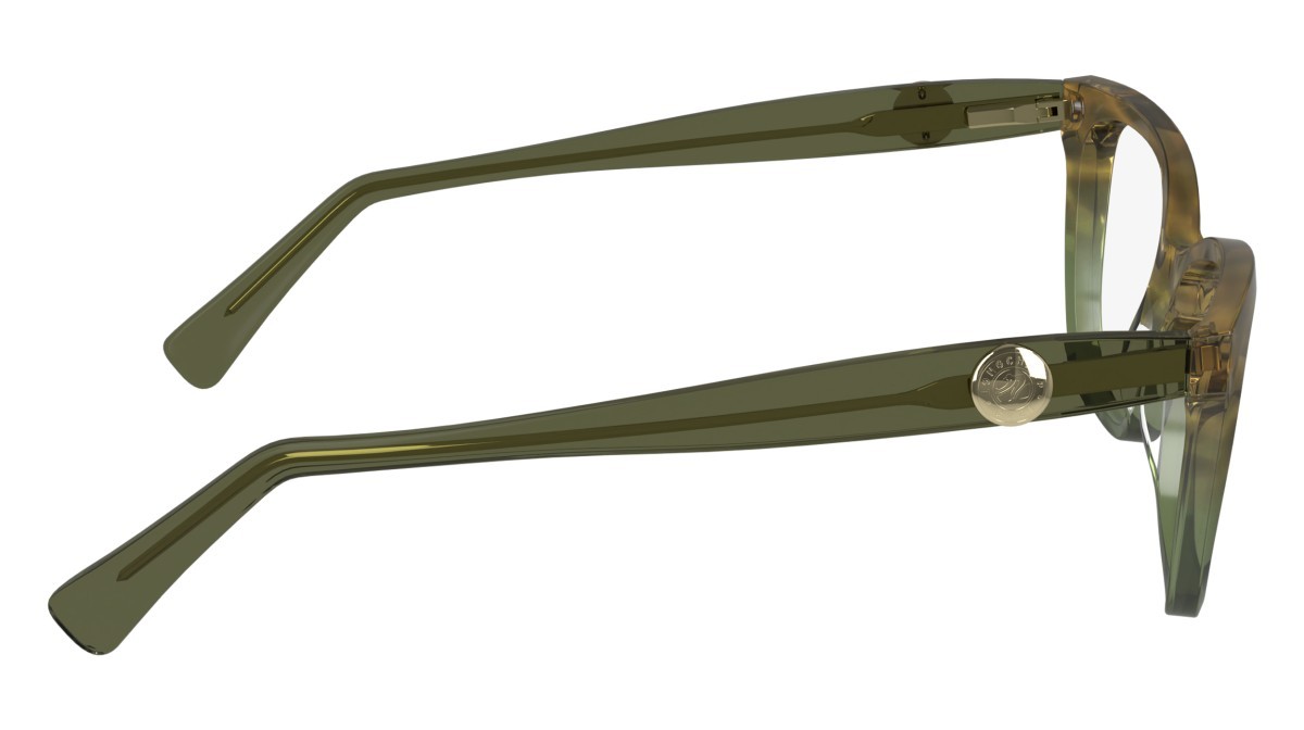 Eyeglasses Longchamp LO2744 (306) color textured green shape rectangle lenses demo