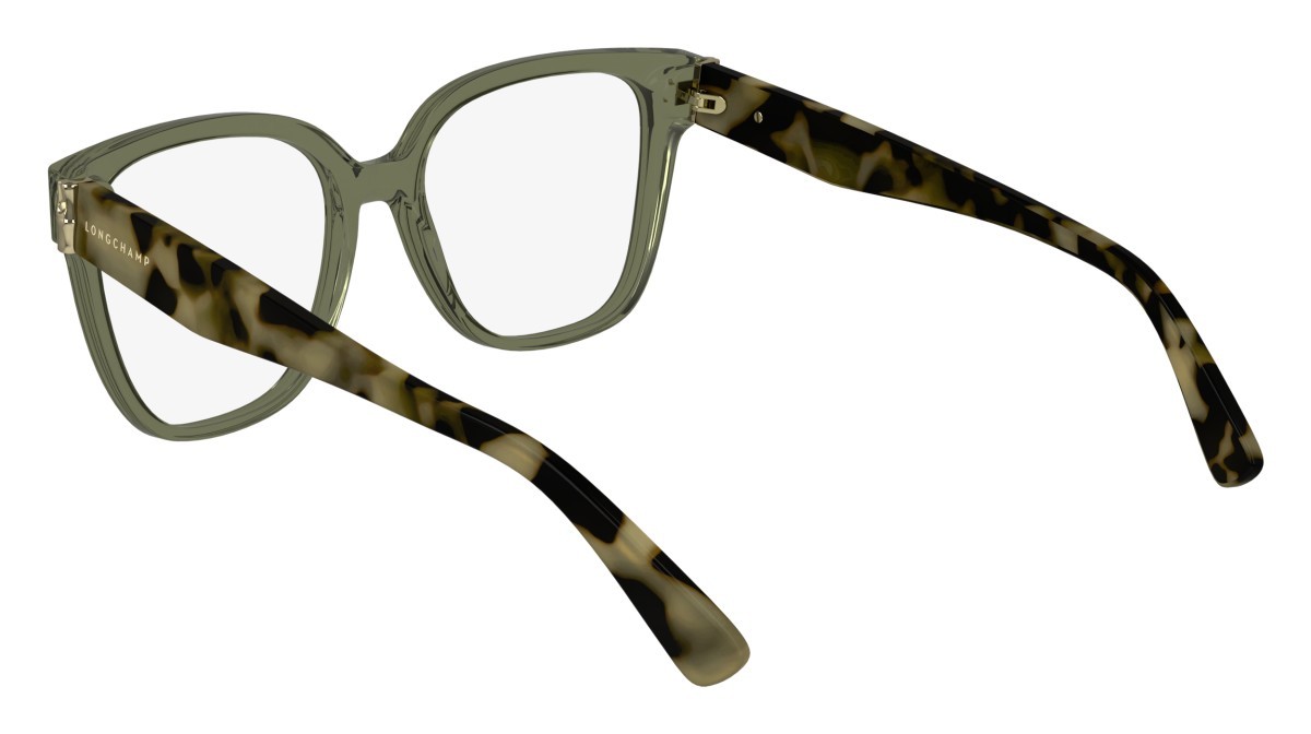 Occhiali da vista Longchamp LO2745 (311) colore transparent olive/havana forma rettangolare lenti demo