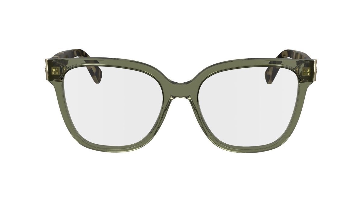 Occhiali da vista Longchamp LO2745 (311) colore transparent olive/havana forma rettangolare lenti demo