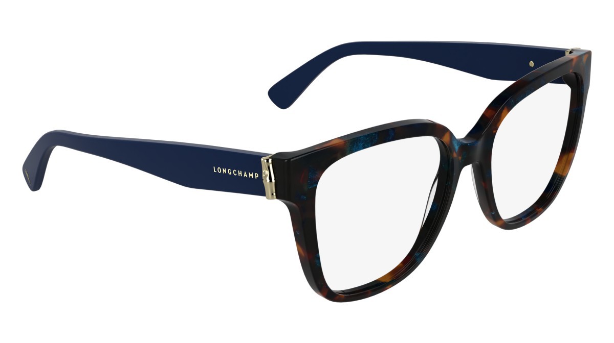 Occhiali da vista Longchamp LO2745 (433) colore blue brown havana forma rettangolare 