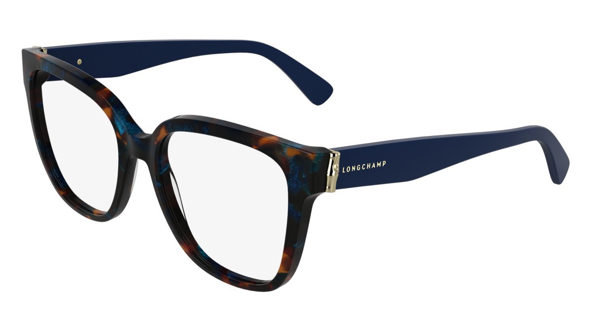 Occhiali da vista Longchamp LO2745 (433) colore blue brown havana forma rettangolare 