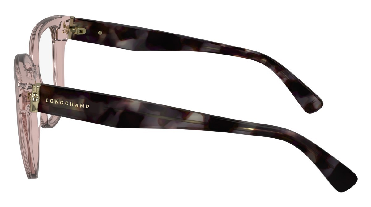 Occhiali da vista Longchamp LO2745 (690) colore transparent rose/havana forma rettangolare lenti demo