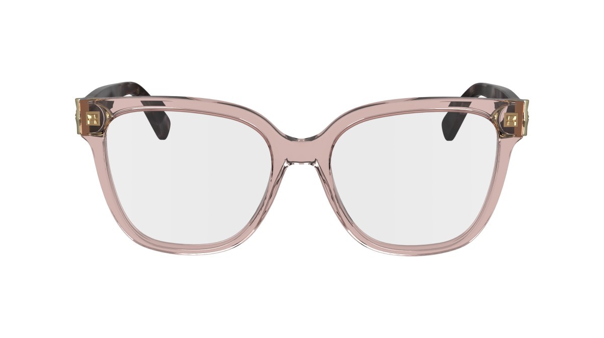 Occhiali da vista Longchamp LO2745 (690) colore transparent rose/havana forma rettangolare lenti demo