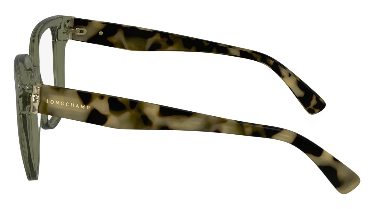 Occhiali da vista Longchamp LO2745 N (311) colore transparent olive/havana forma rettangolare 