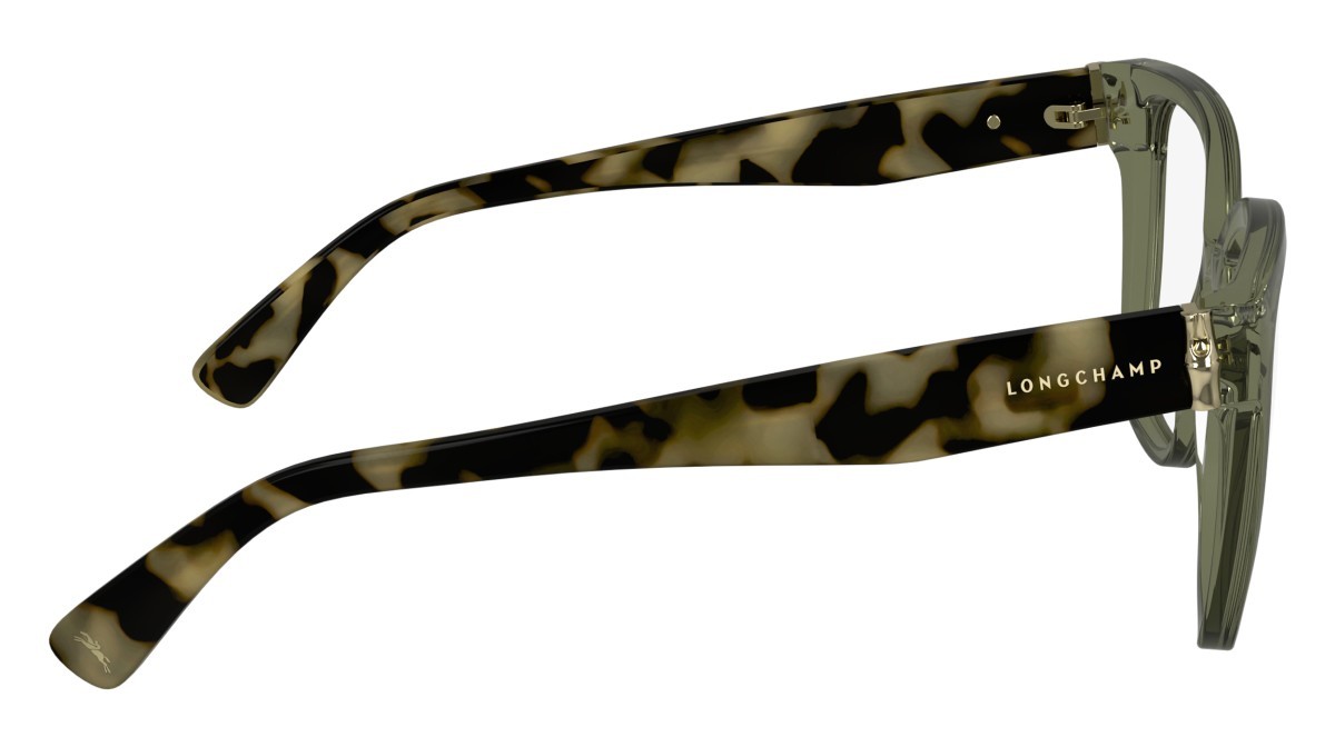 Occhiali da vista Longchamp LO2745 N (311) colore transparent olive/havana forma rettangolare 