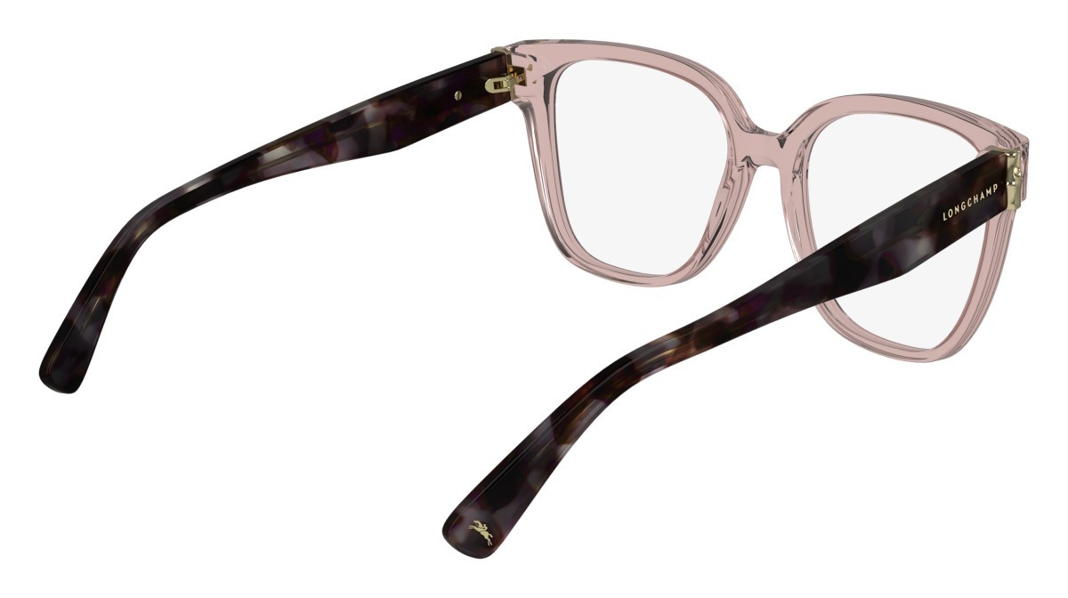Eyeglasses Longchamp LO2745 N (690) color transparent rose/havana shape rectangle 