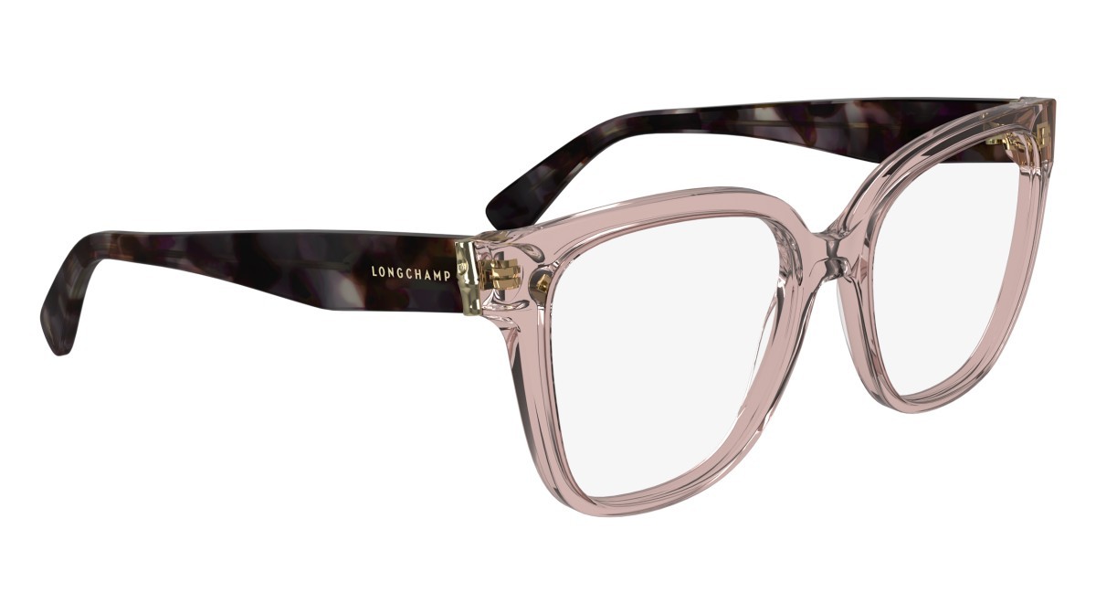 Eyeglasses Longchamp LO2745 N (690) color transparent rose/havana shape rectangle 