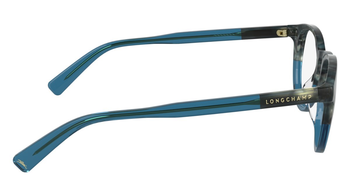 Occhiali da vista Longchamp LO2752 (408) colore textured blue/blue forma pantos lenti color 4
